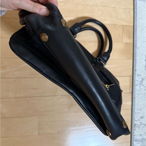 Rag & Bone Black Medium Pilot Pebbled Lambskin Leather Bag - Picture 4 of 16